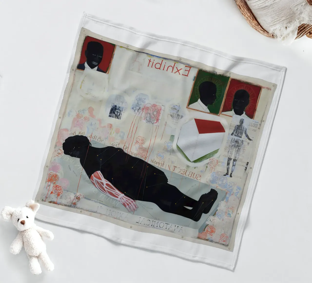 Assioma anatomico (1993) coperta in pile da carol shop