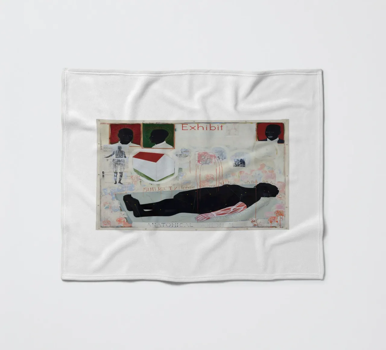 Assioma anatomico (1993) coperta in pile da carol shop