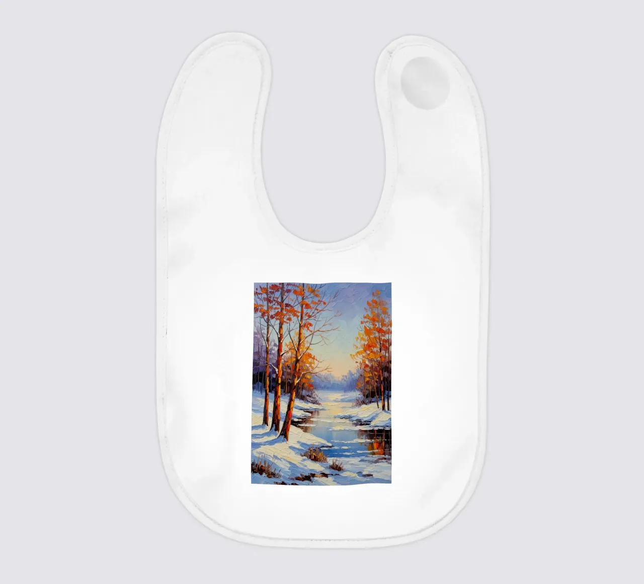 Serenità invernale: Un paesaggio impressionista a texture bavaglino da Artistic-shop