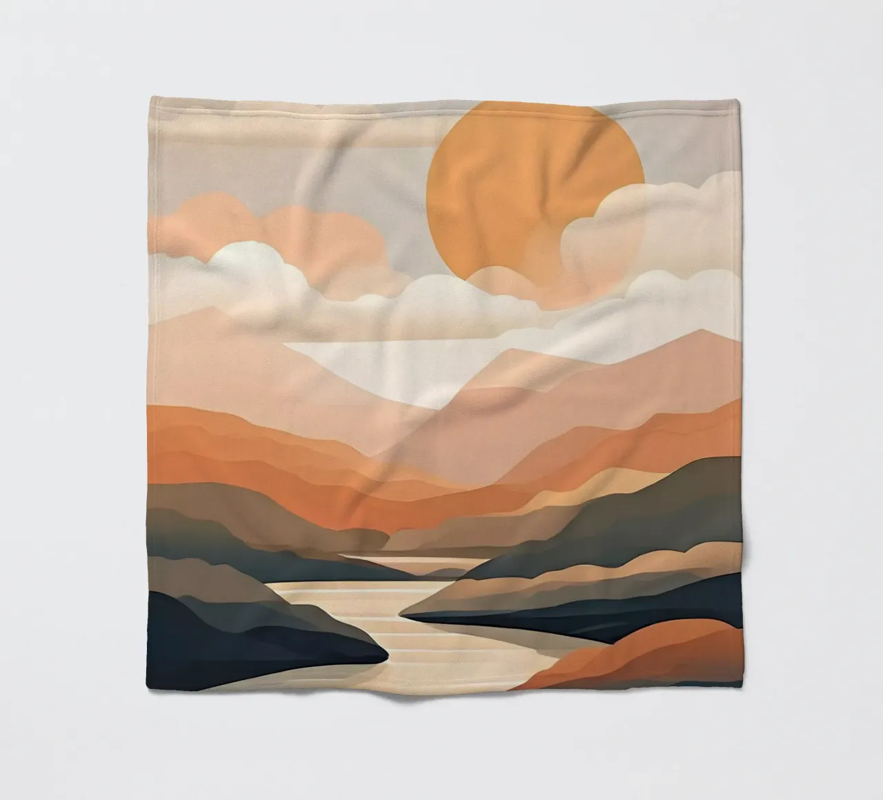 Tramonto sereno coperta in pile da Artistic-shop