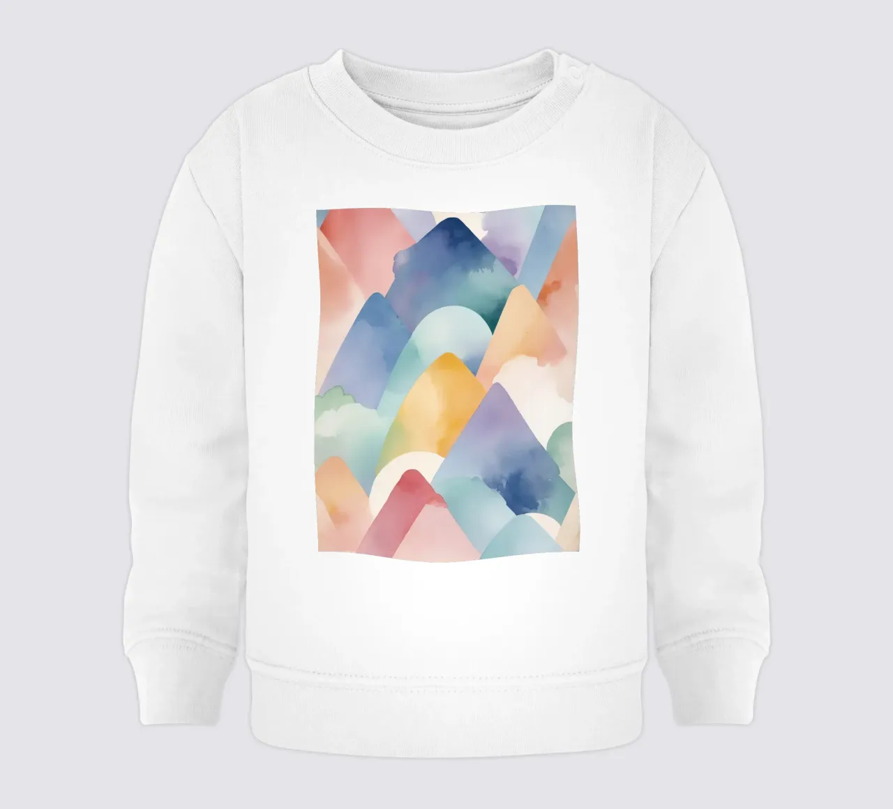 Paesaggio astratto ad acquerello Colline felpa neonato da DesignDoodle