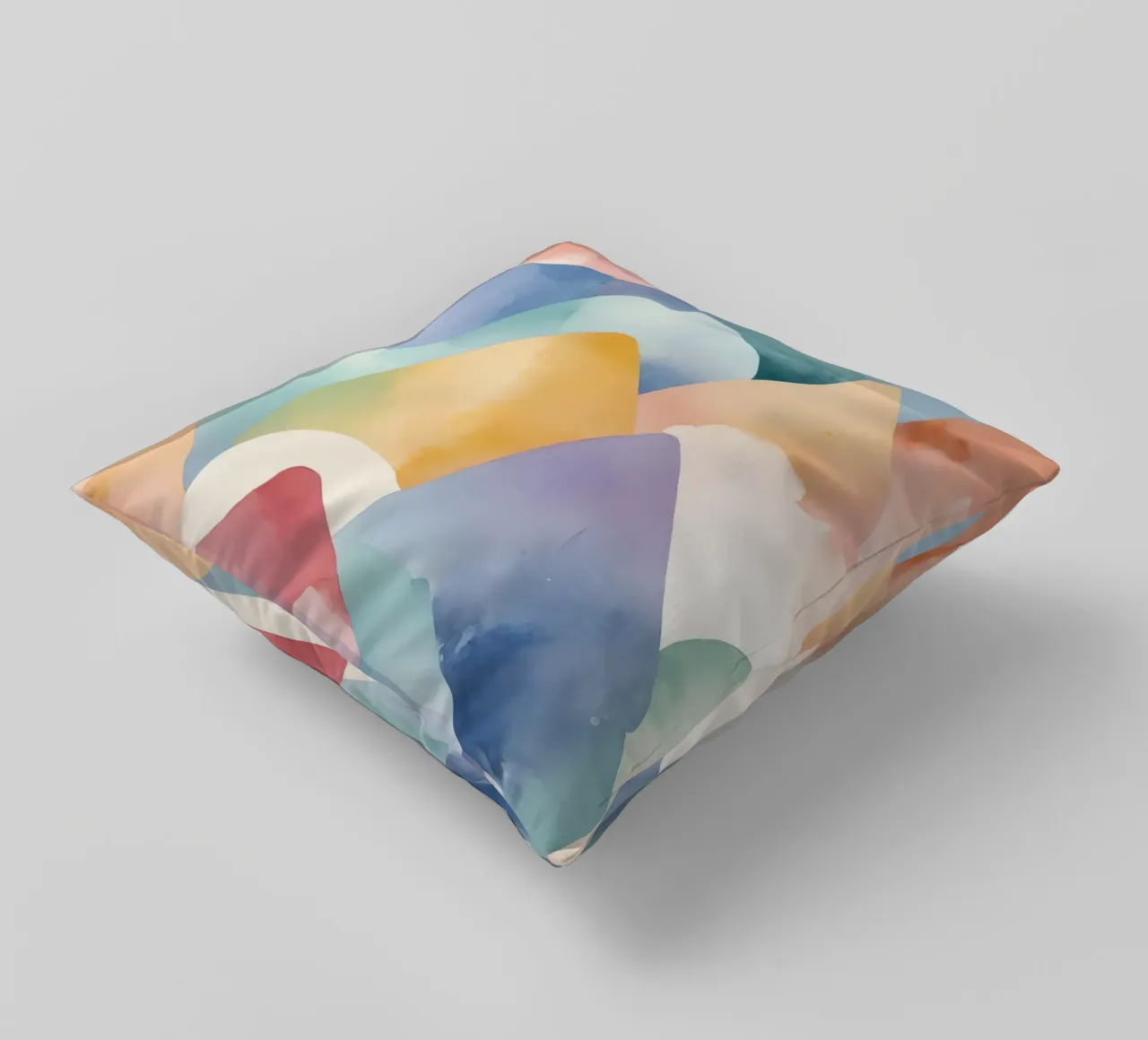 Paesaggio astratto ad acquerello Colline cuscino da DesignDoodle