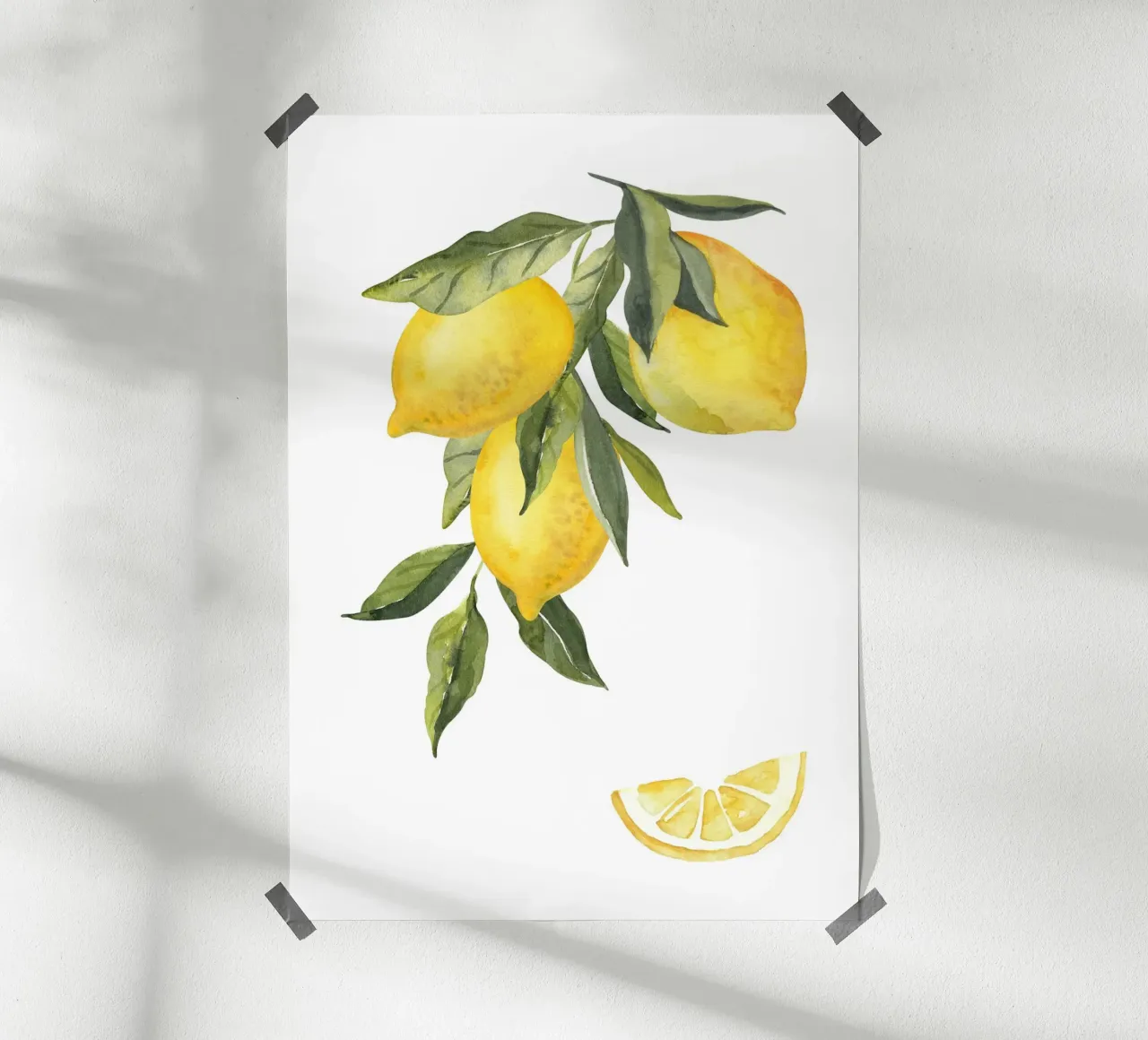 Lemons carta hahnemühle da PinkCandyWalls