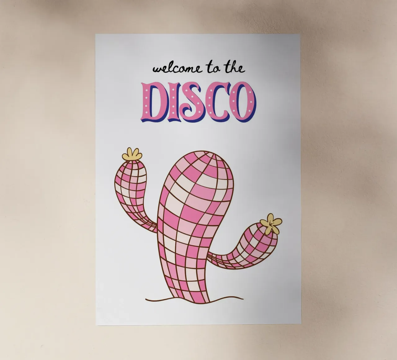 Cactus disco pellicola backlit da PinkCandyWalls