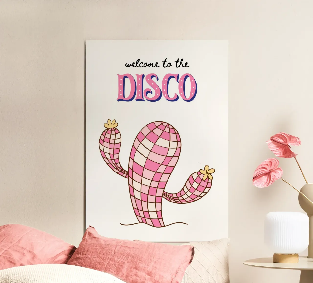 Cactus disco poster da PinkCandyWalls