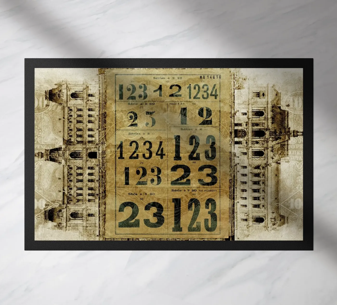 Ephemera 5 doormat by Mr Cup