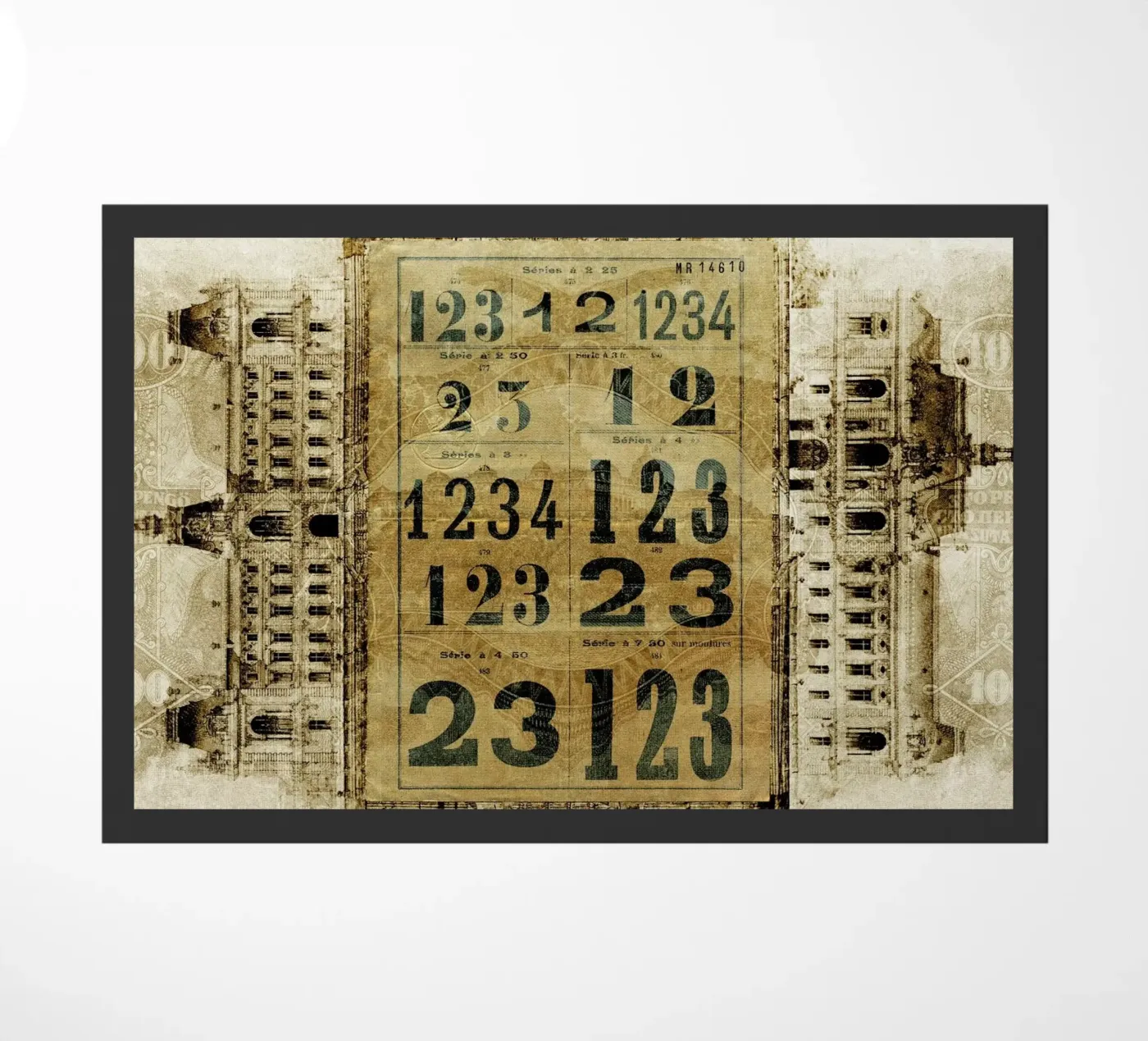 Ephemera 5 doormat by Mr Cup