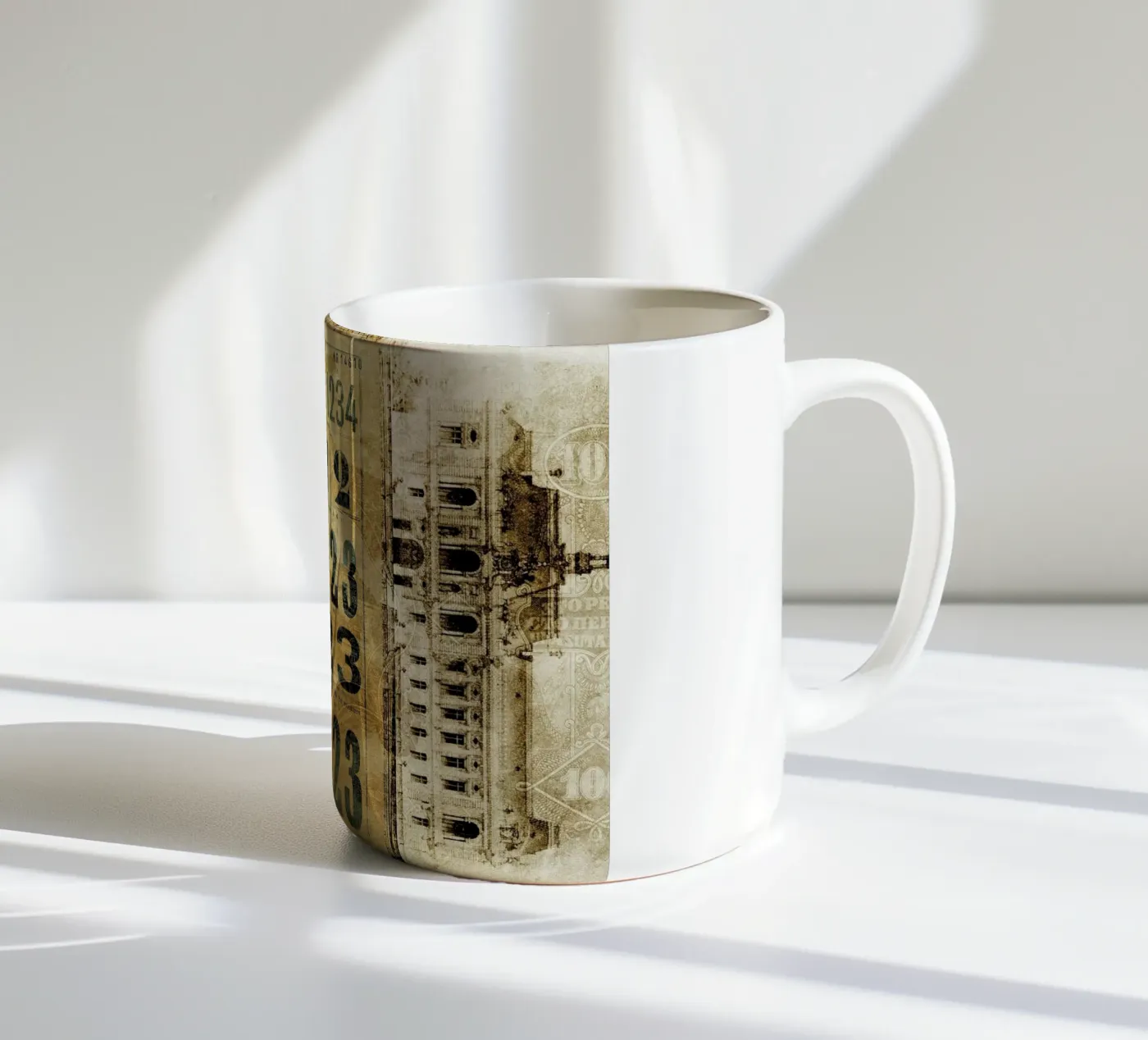 Ephemera 5 ceramic mug by Mr Cup
