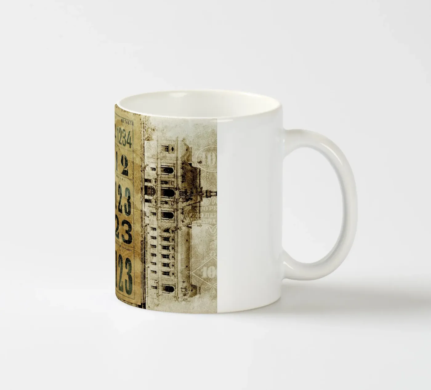 Ephemera 5 ceramic mug by Mr Cup