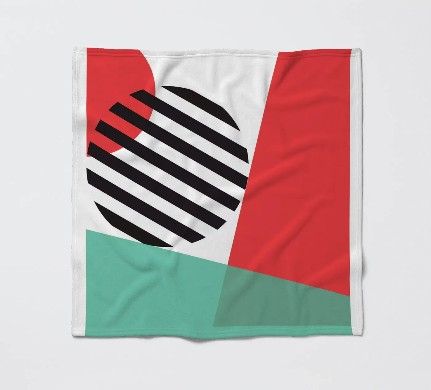 Throwing Shapes fleece blanket by Kim Hubball Studio