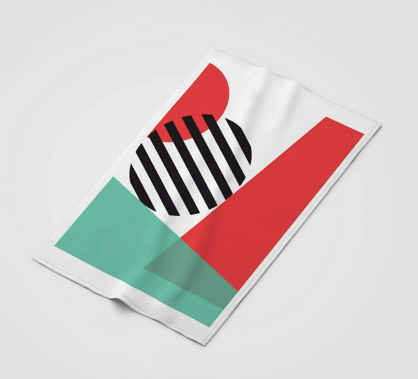 Throwing Shapes fleece blanket by Kim Hubball Studio