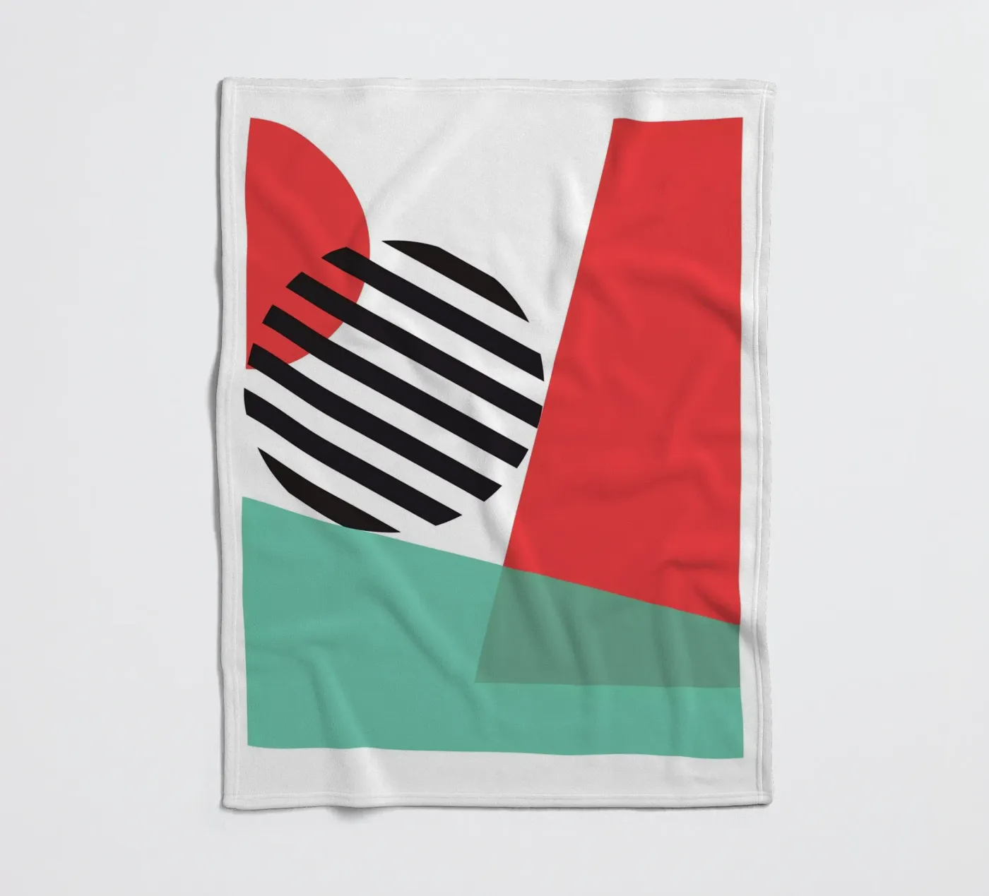 Throwing Shapes fleece blanket by Kim Hubball Studio