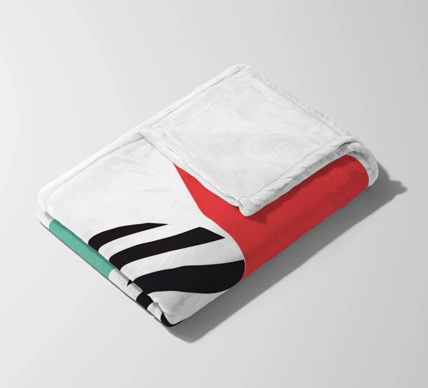Throwing Shapes fleece blanket by Kim Hubball Studio
