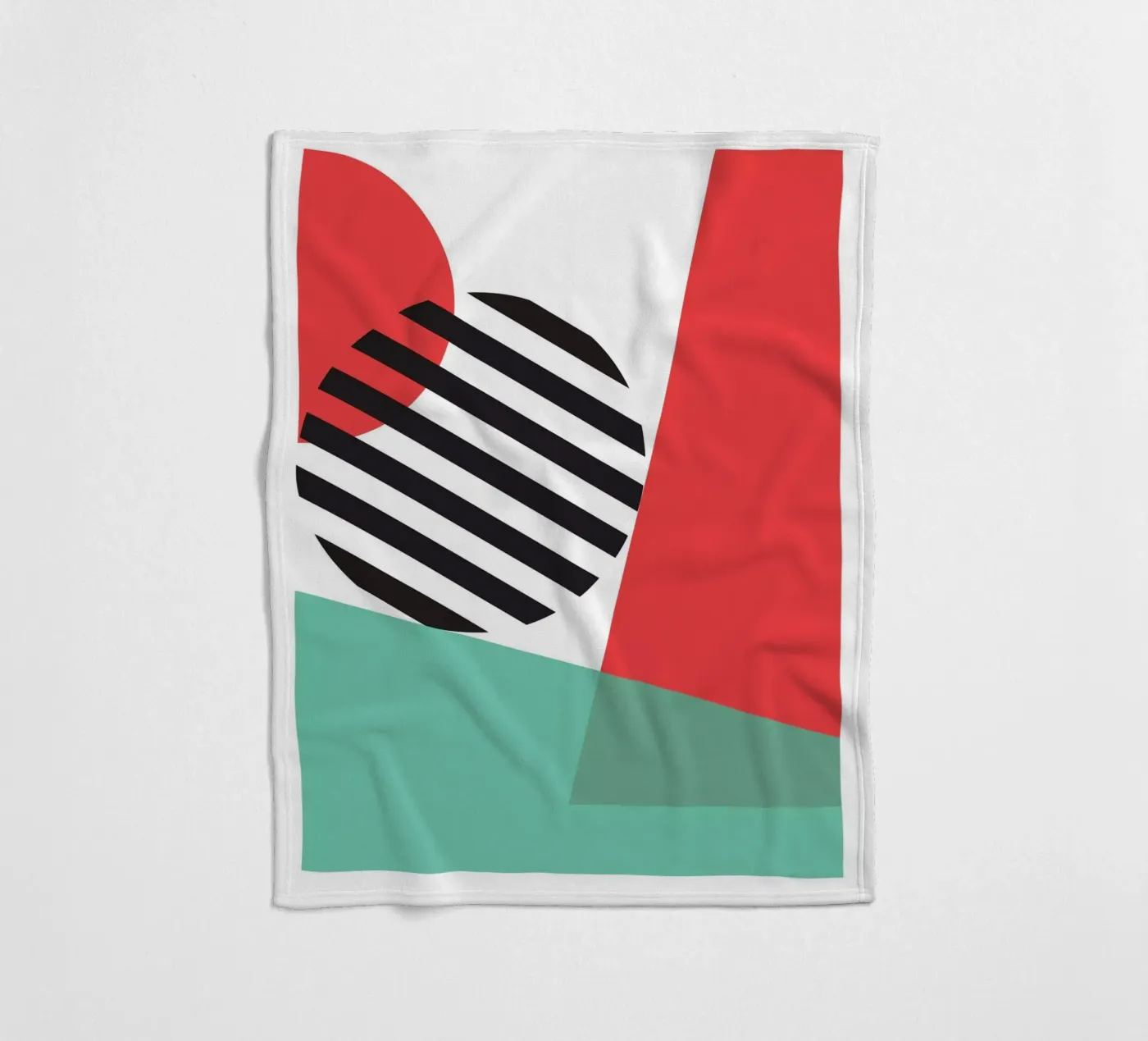 Throwing Shapes fleece blanket by Kim Hubball Studio