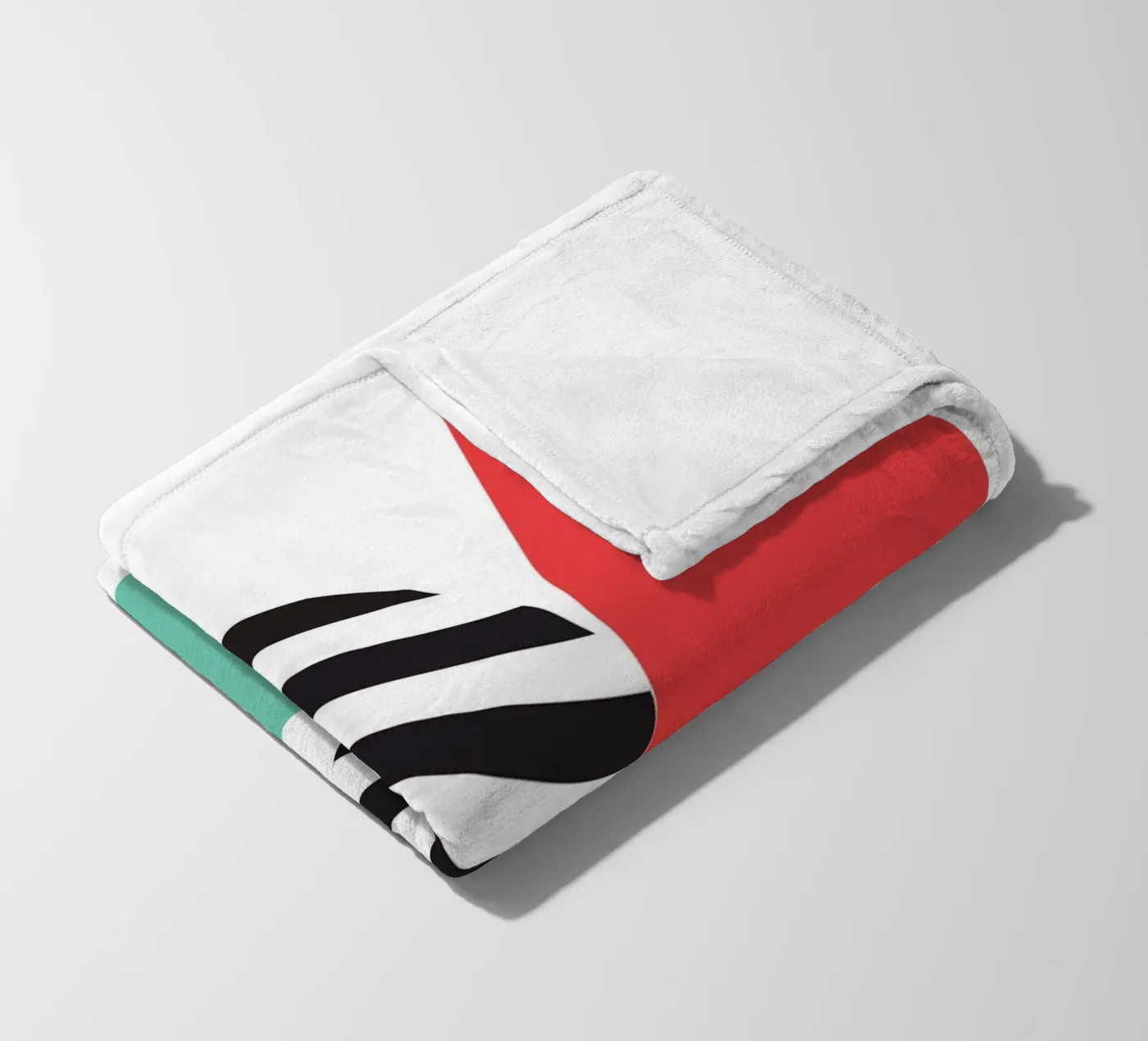 Throwing Shapes fleece blanket by Kim Hubball Studio