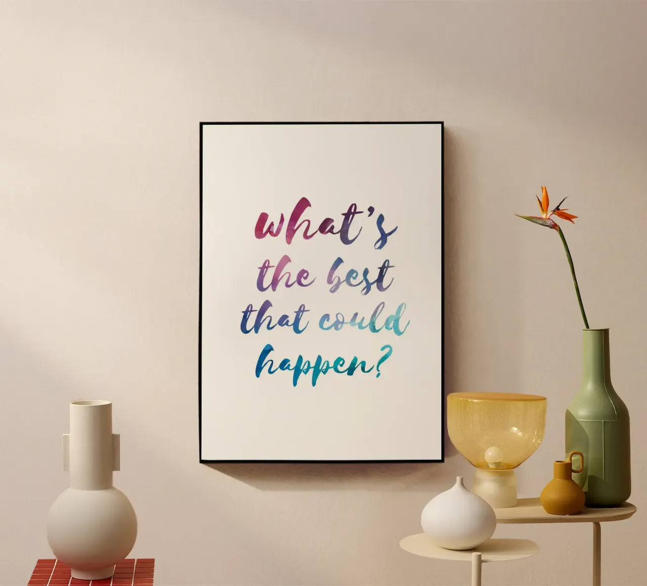 What's the best that could happen? plexiglass da PinkCandyWalls