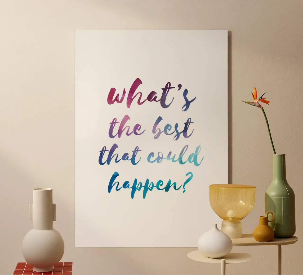 What's the best that could happen? plexiglass da PinkCandyWalls