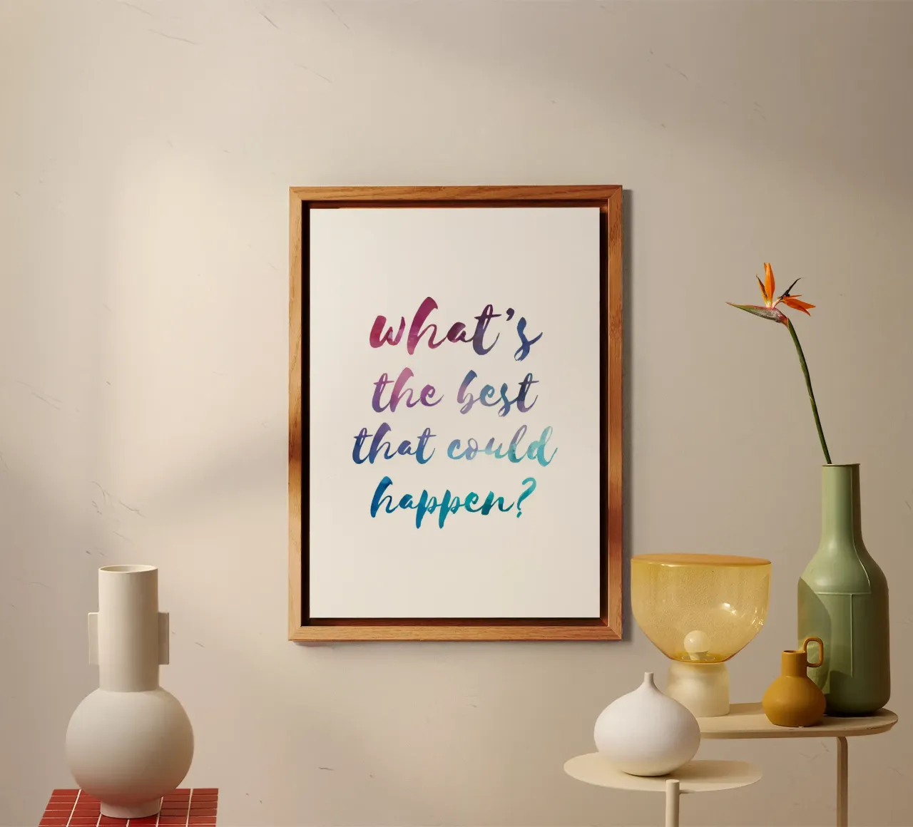 What's the best that could happen? alluminio dibond da PinkCandyWalls