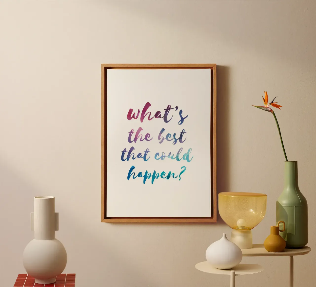 What's the best that could happen? tela da PinkCandyWalls