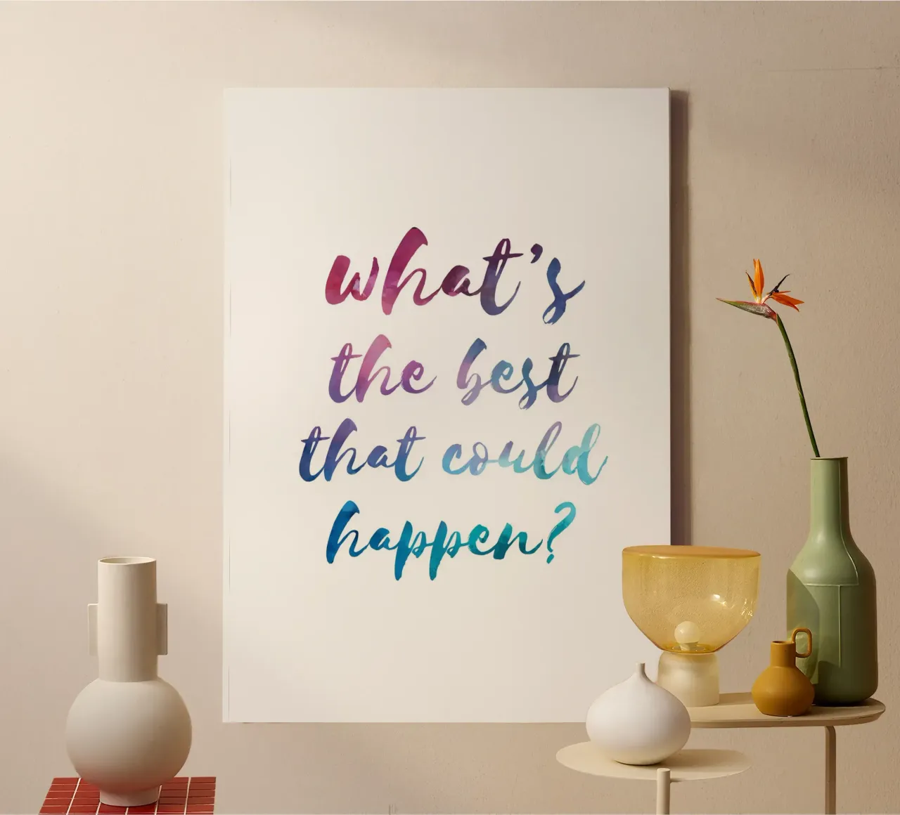 What's the best that could happen? tela da PinkCandyWalls