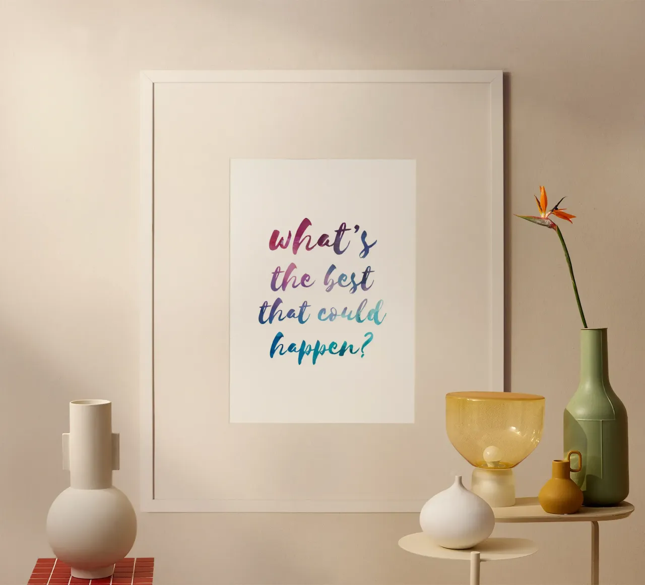 What's the best that could happen? carta hahnemühle da PinkCandyWalls