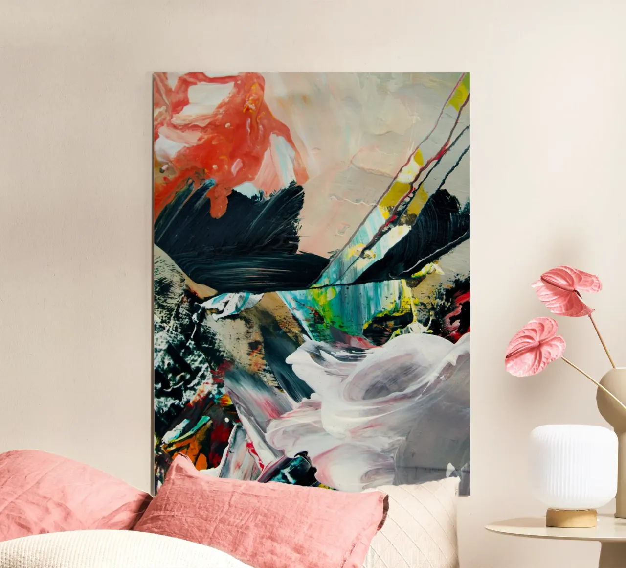 abstract painting xv carta hahnemühle da vintageshop