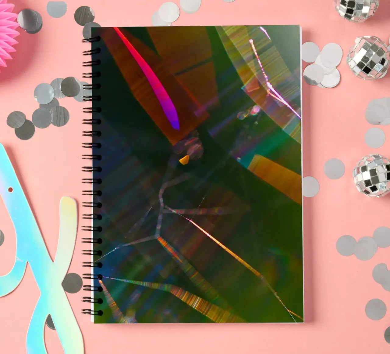 abstract spider web diario ad anelli da vintageshop