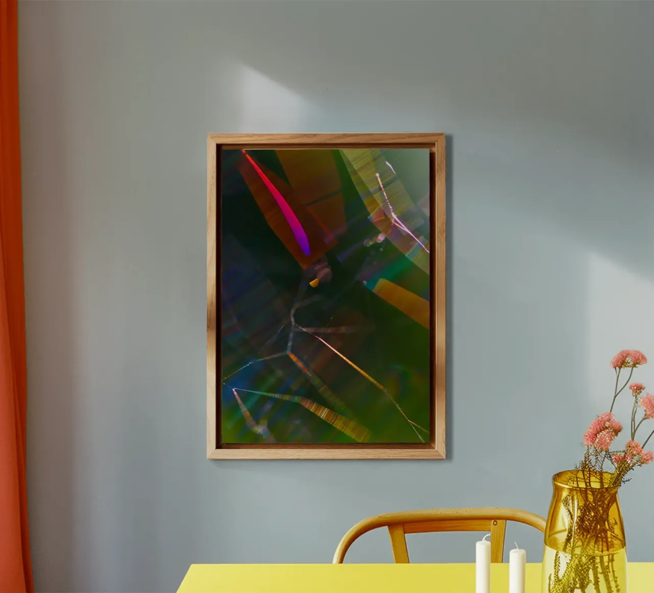 abstract spider web alluminio dibond da vintageshop