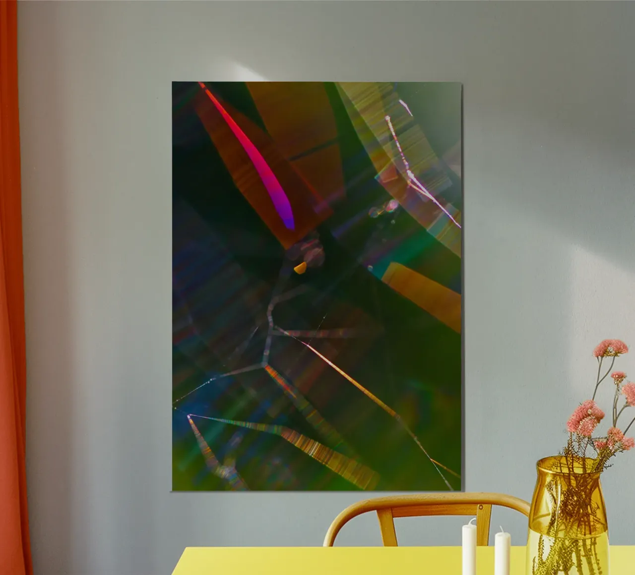 abstract spider web alluminio dibond da vintageshop