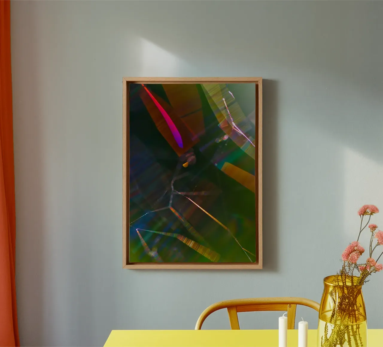 abstract spider web canvas by vintageshop