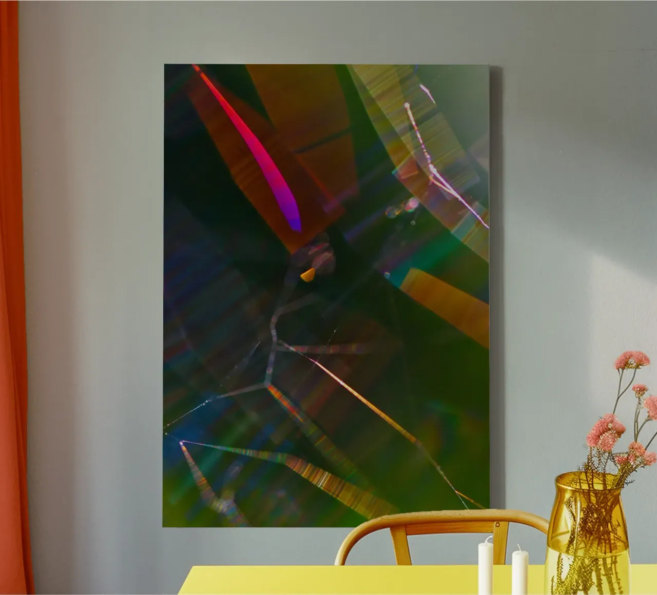 abstract spider web canvas by vintageshop