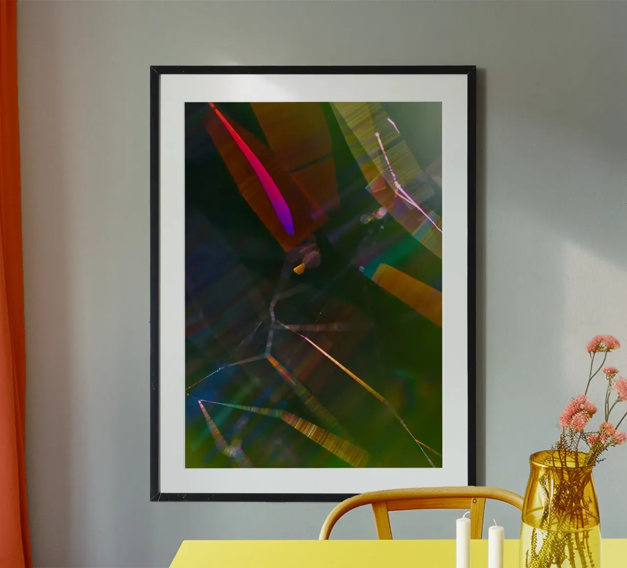 abstract spider web Hahnemühle von vintageshop
