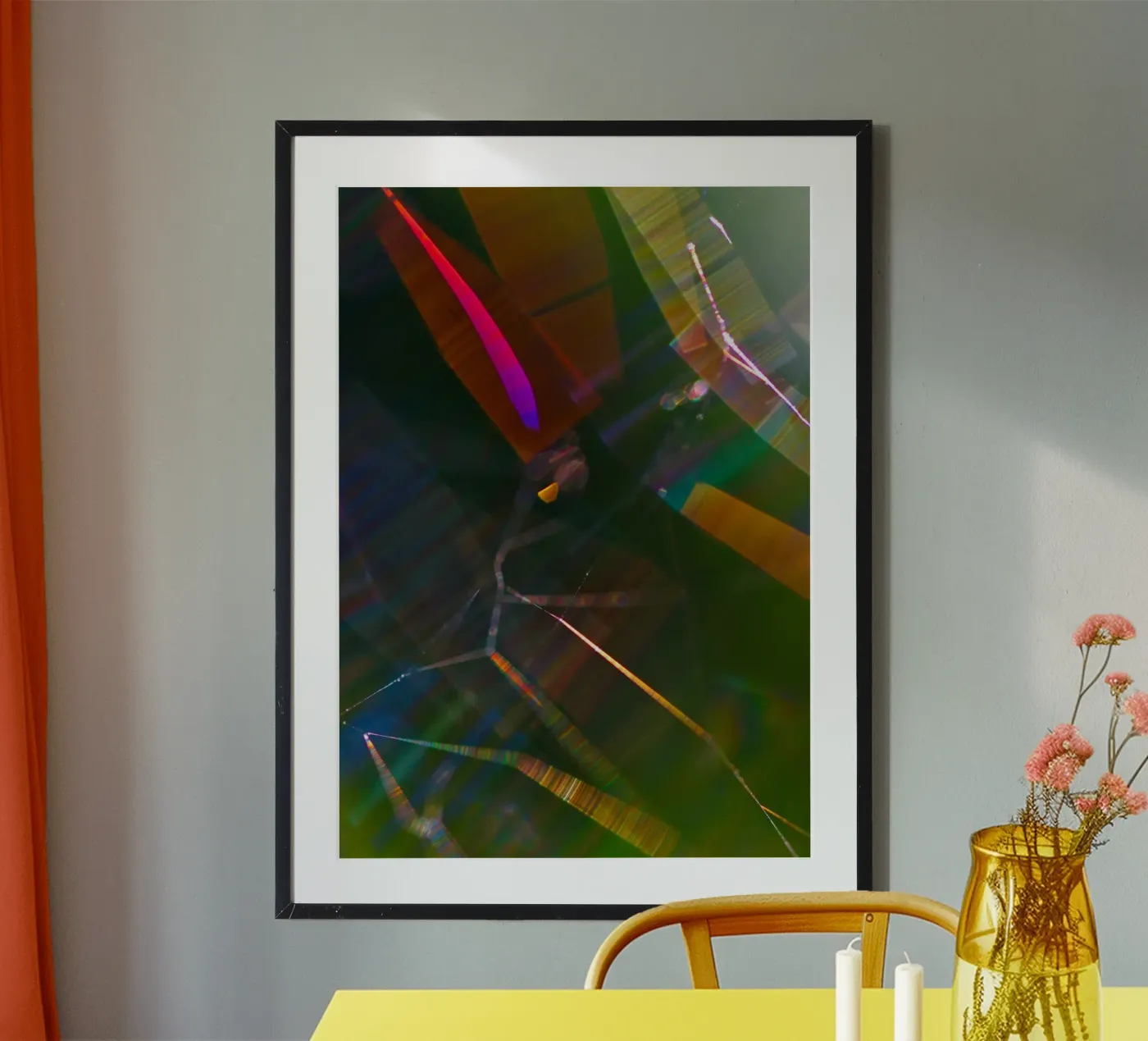 abstract spider web poster by vintageshop