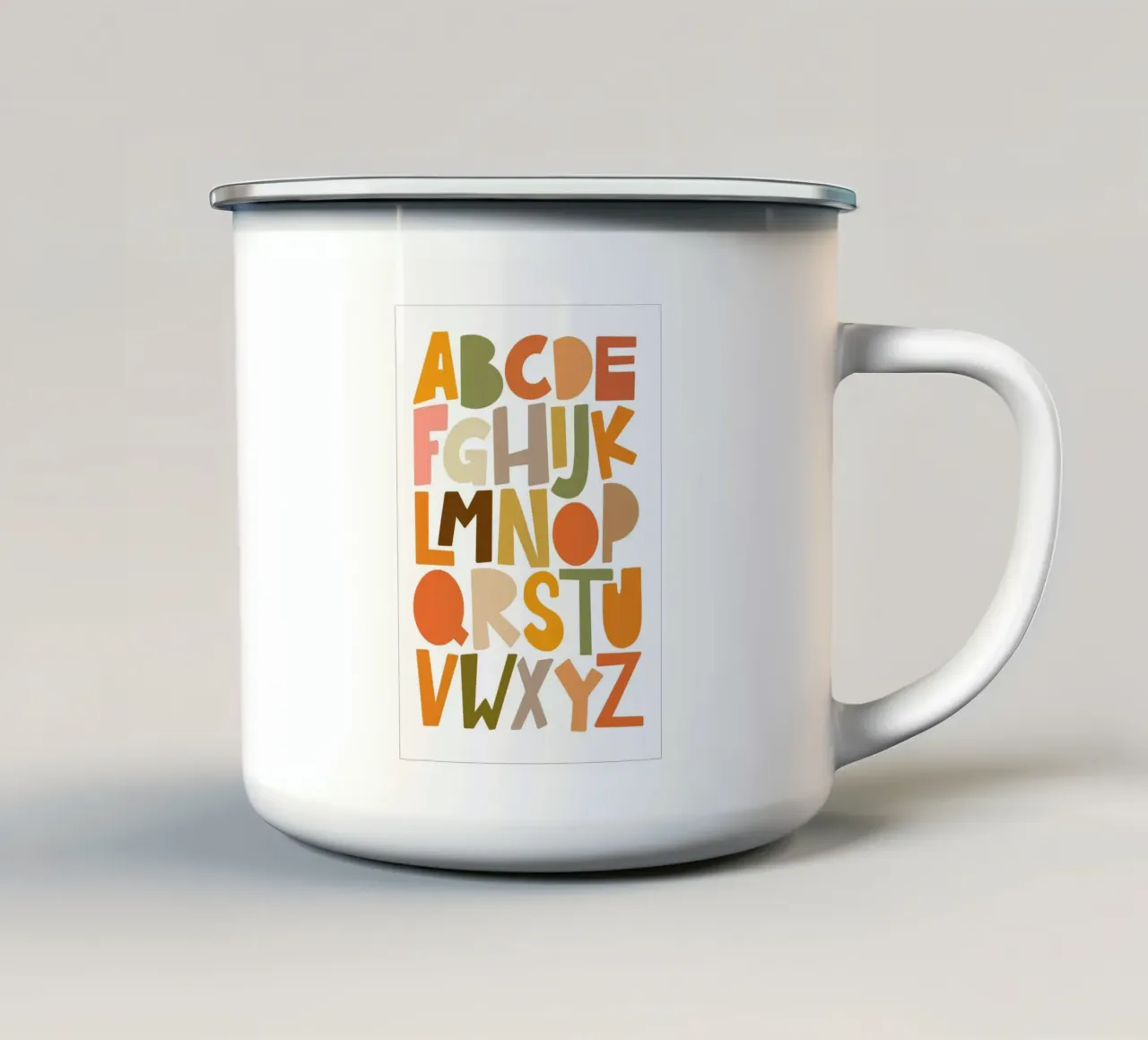 ABC Alphabet Schulanfang Geschenk Schulkind tazza in smalto da LIMITED EDITION LETTERS