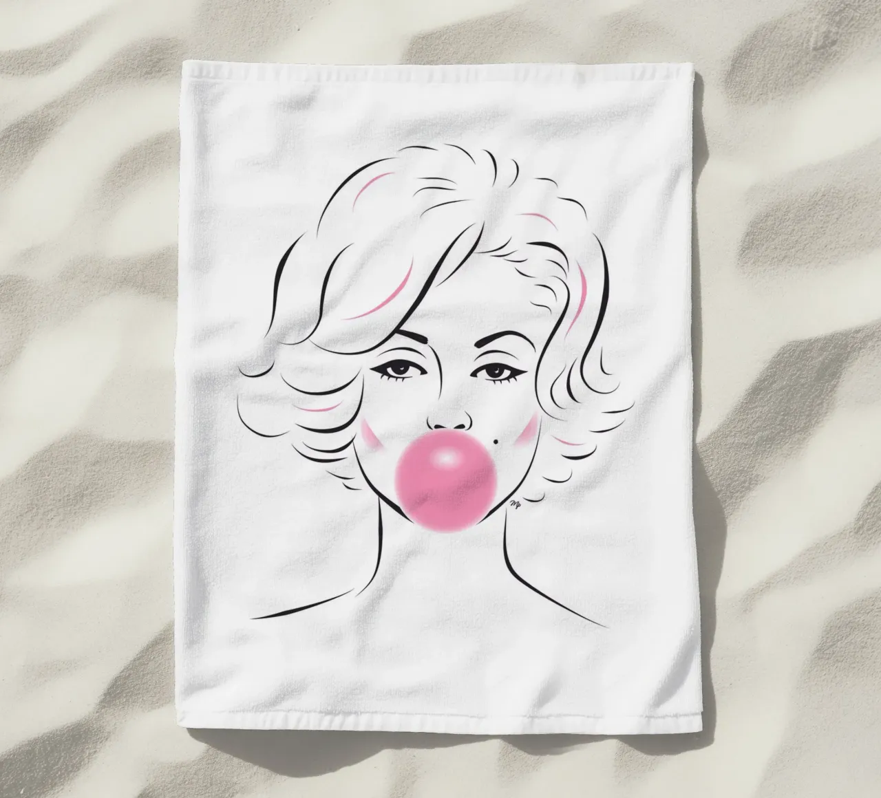 Gomma da masticare Marilyn Monroe telo mare da Martina