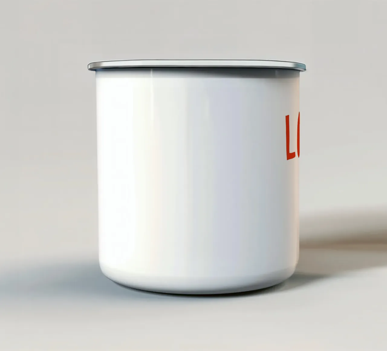 Lost but Lovely – Minimalistisches Typografie Poster in Rot tazza in smalto da fraeuleinvonfuchs