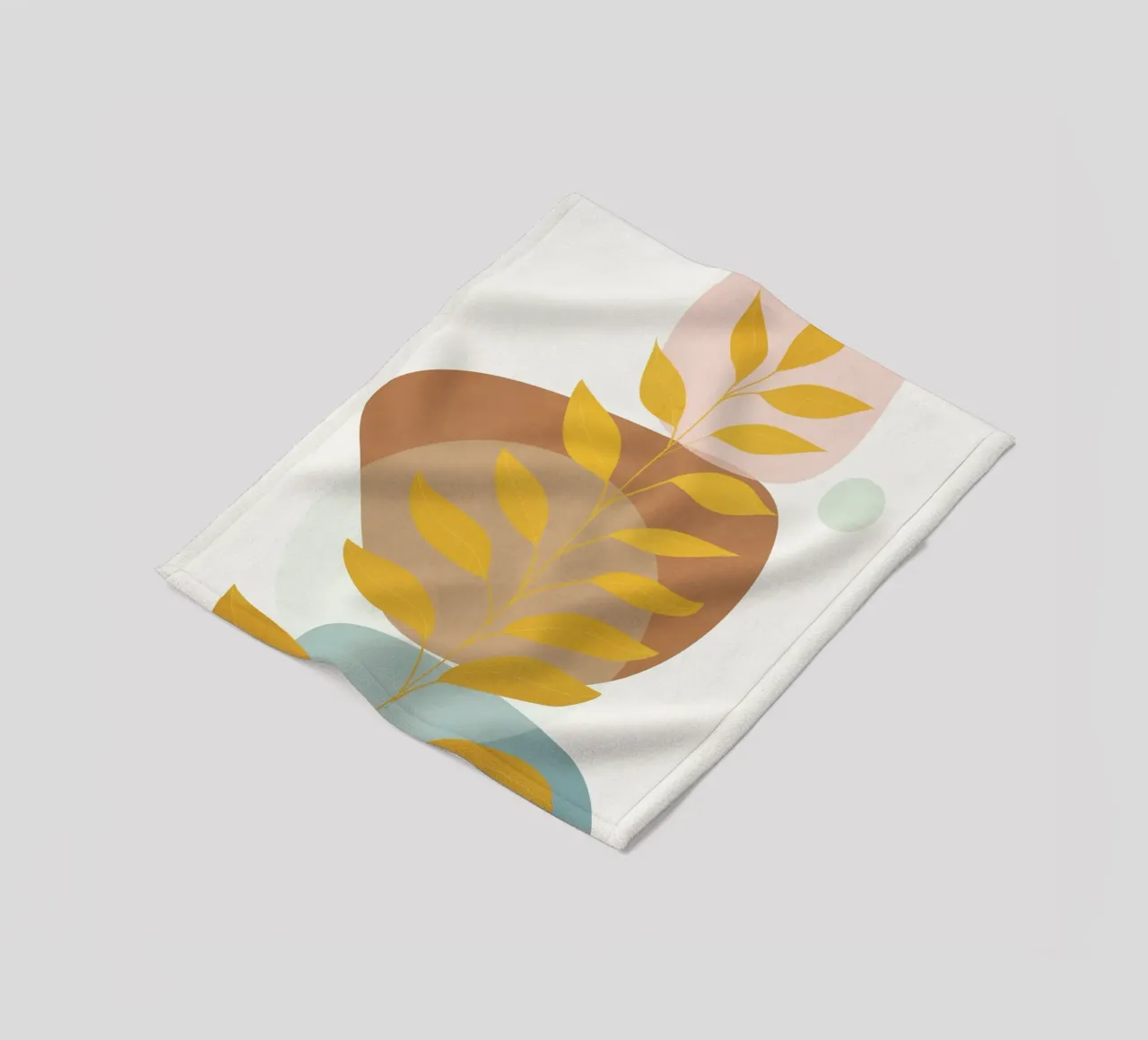 Soft Abstract Shapes 06 fleecedeken van Flow Line