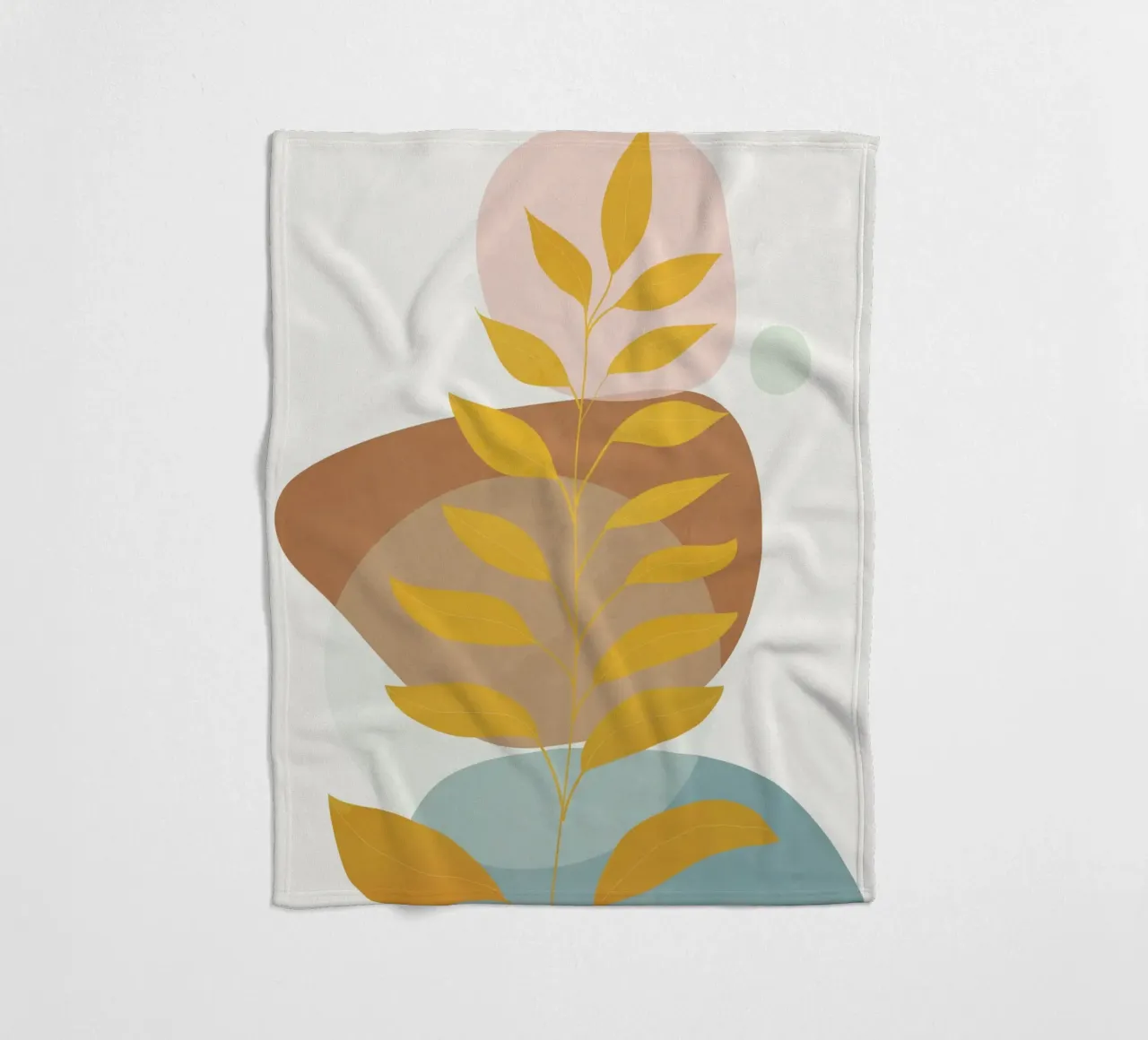 Soft Abstract Shapes 06 fleecedeken van Flow Line