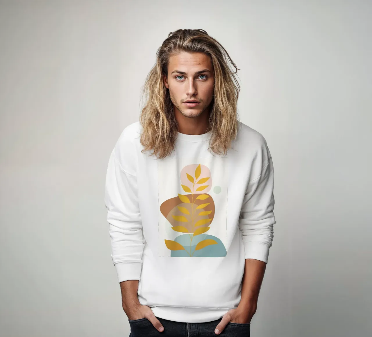 Soft Abstract Shapes 06 felpa da Flow Line