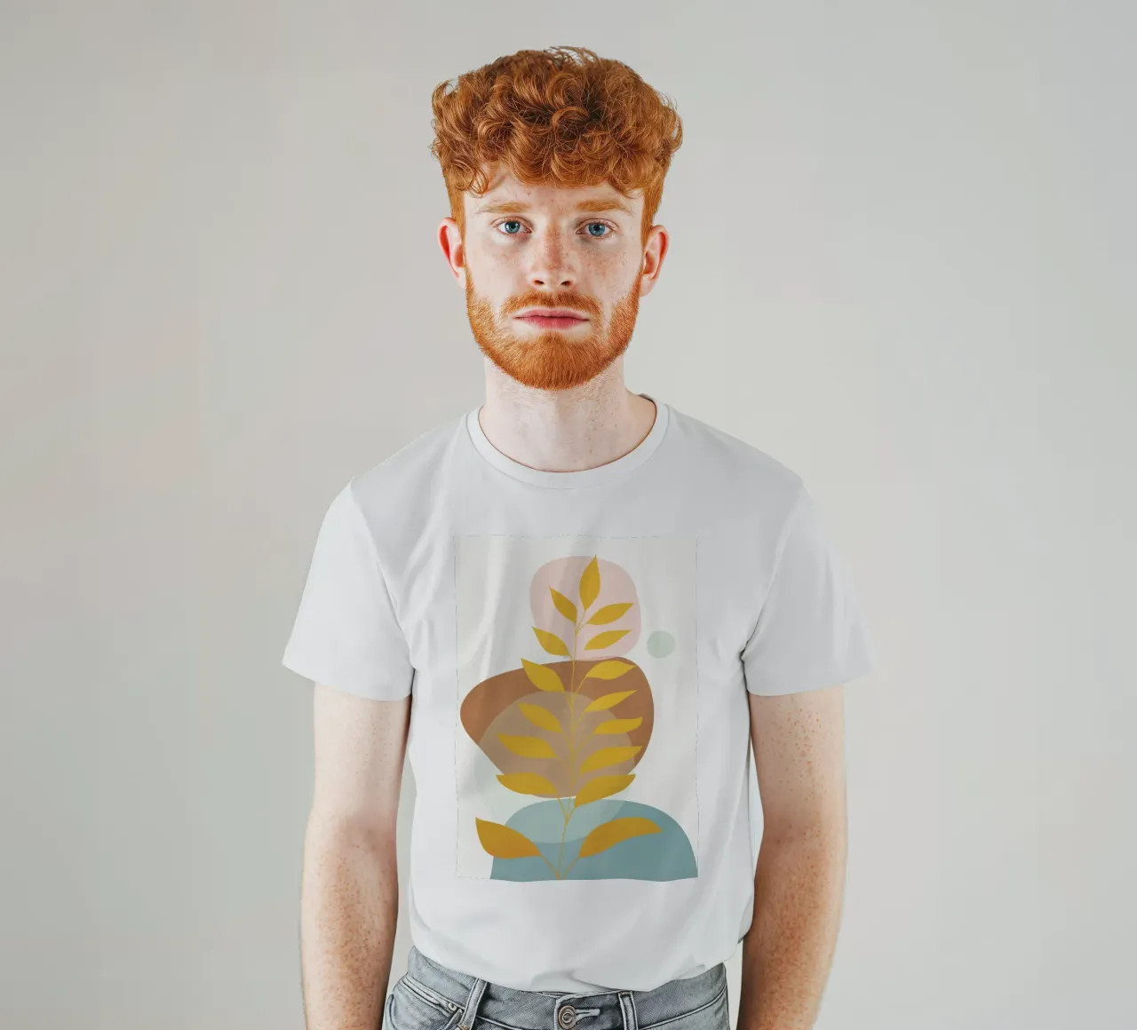 Soft Abstract Shapes 06 t-shirt da Flow Line