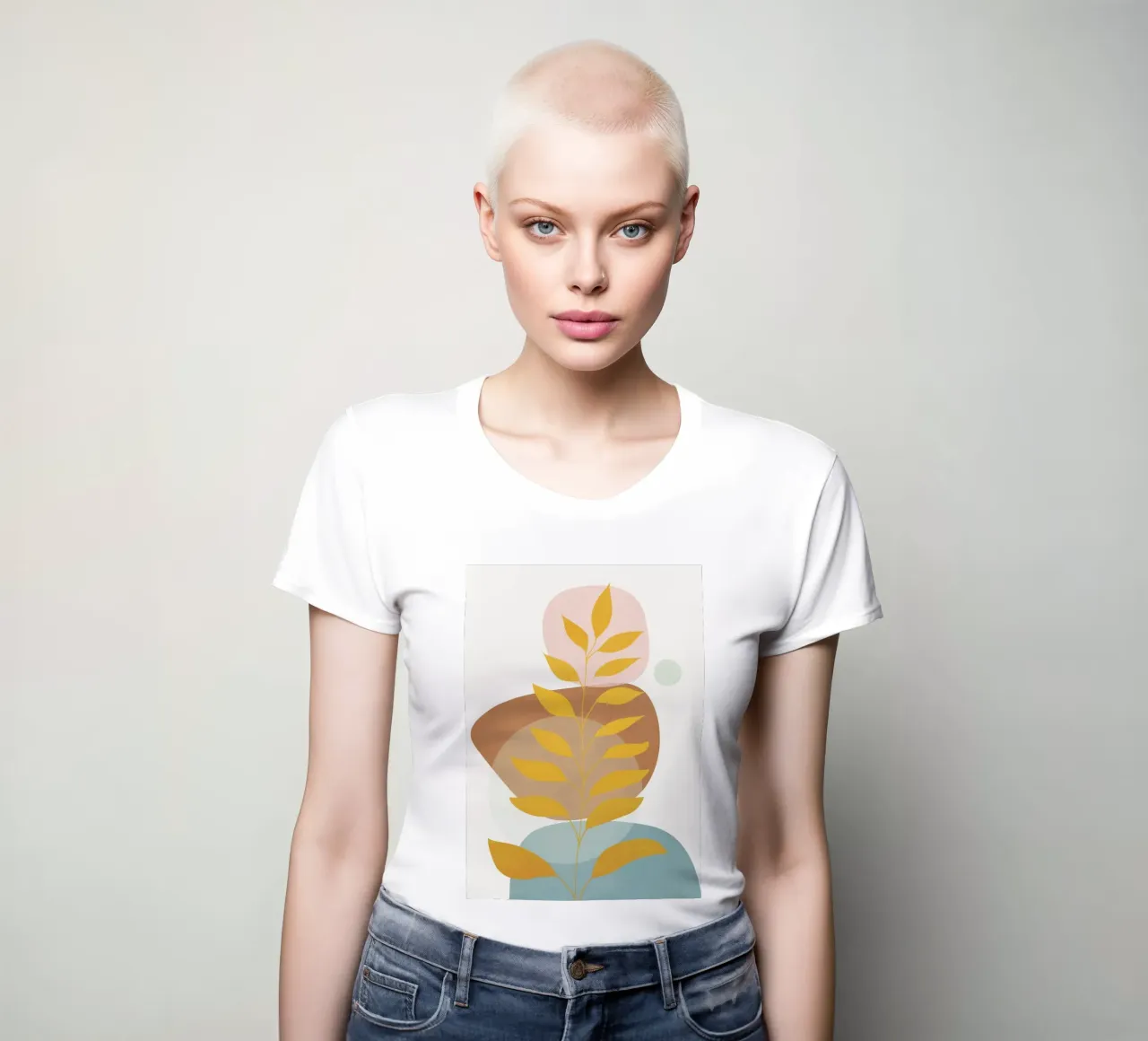 Soft Abstract Shapes 06 t-shirt da donna da Flow Line