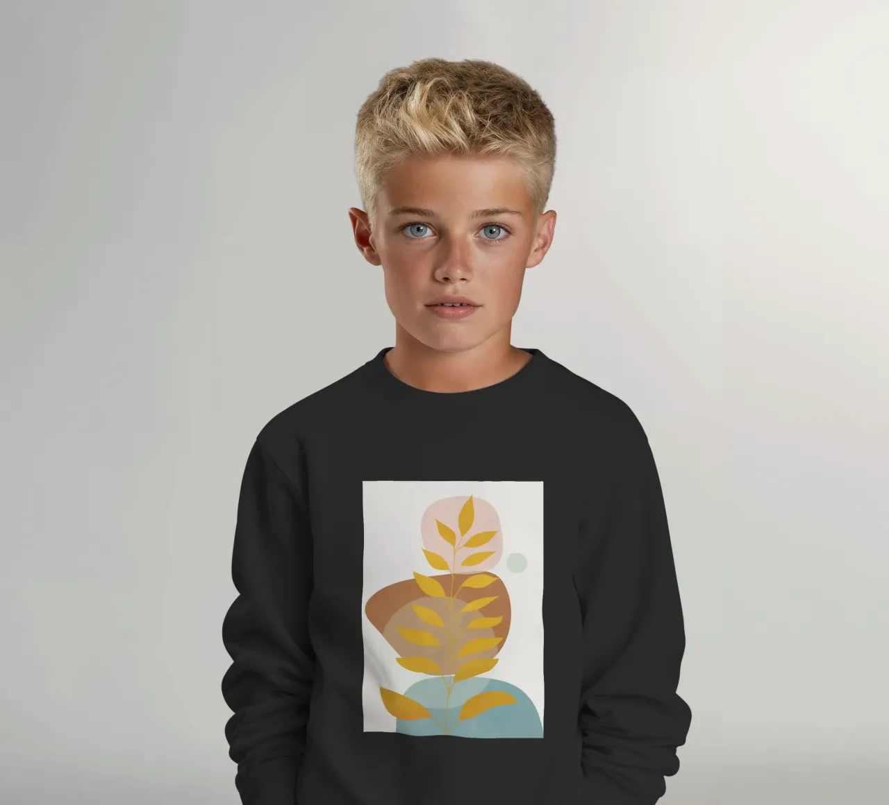 Soft Abstract Shapes 06 felpa bambino da Flow Line