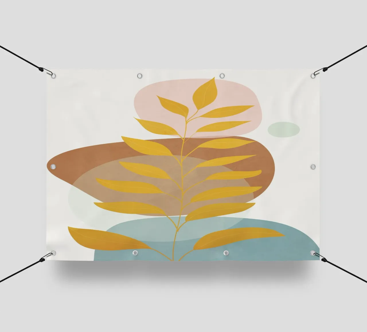 Soft Abstract Shapes 06 lonas publicitarias de Flow Line