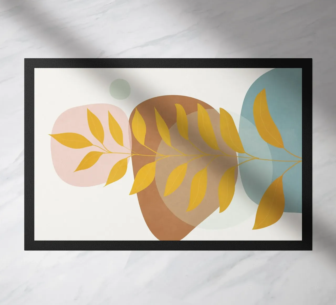 Soft Abstract Shapes 06 doormat by Flow Line