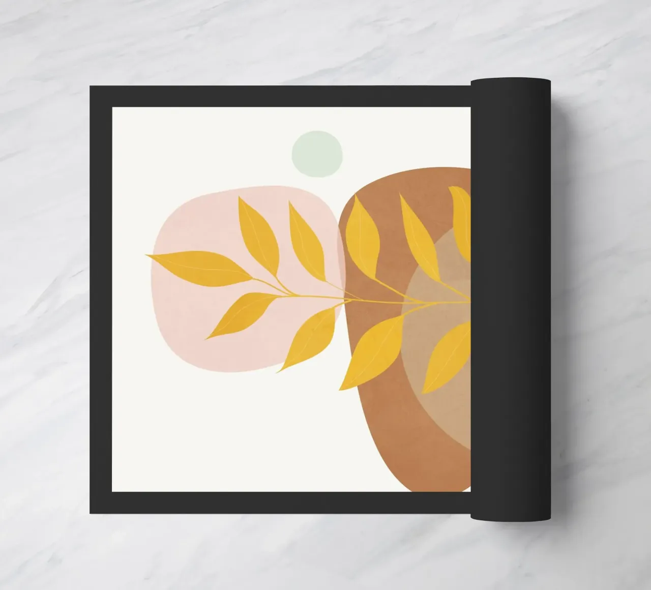 Soft Abstract Shapes 06 doormat by Flow Line