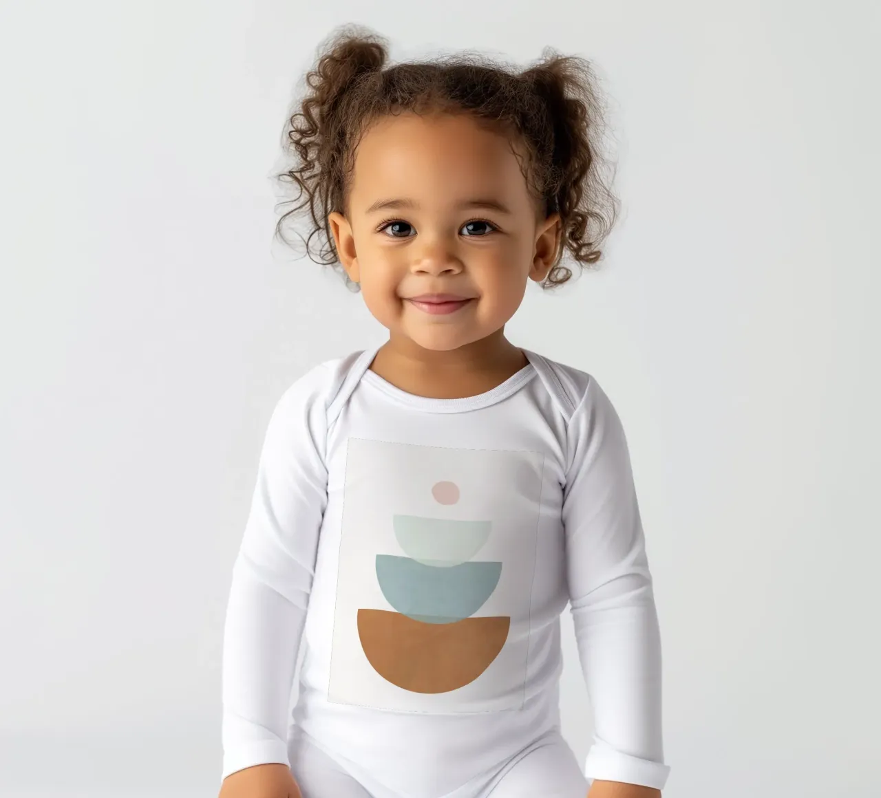 Soft Abstract Shapes 11 body neonato maniche lunghe da Flow Line
