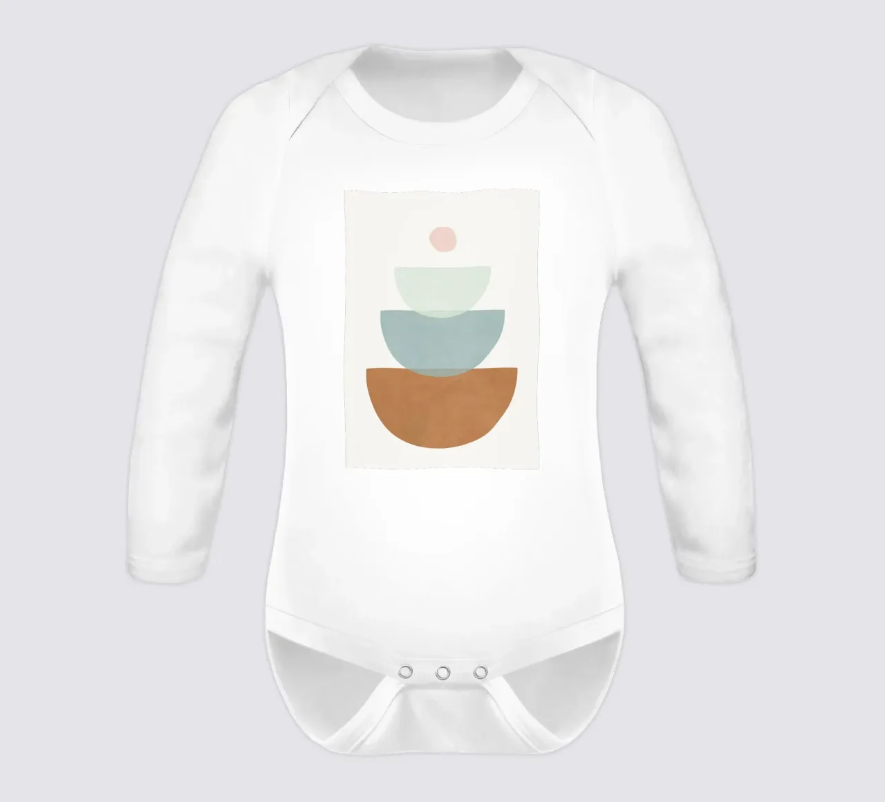 Soft Abstract Shapes 11 body neonato maniche lunghe da Flow Line