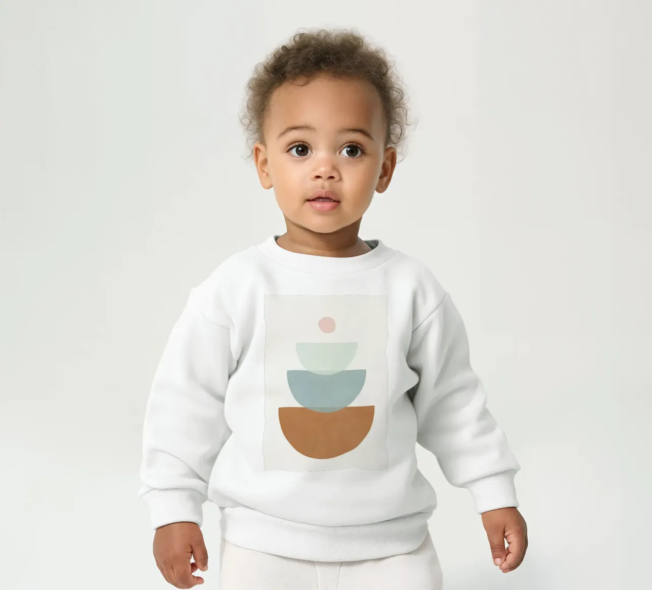 Soft Abstract Shapes 11 sudadera de bebé de Flow Line