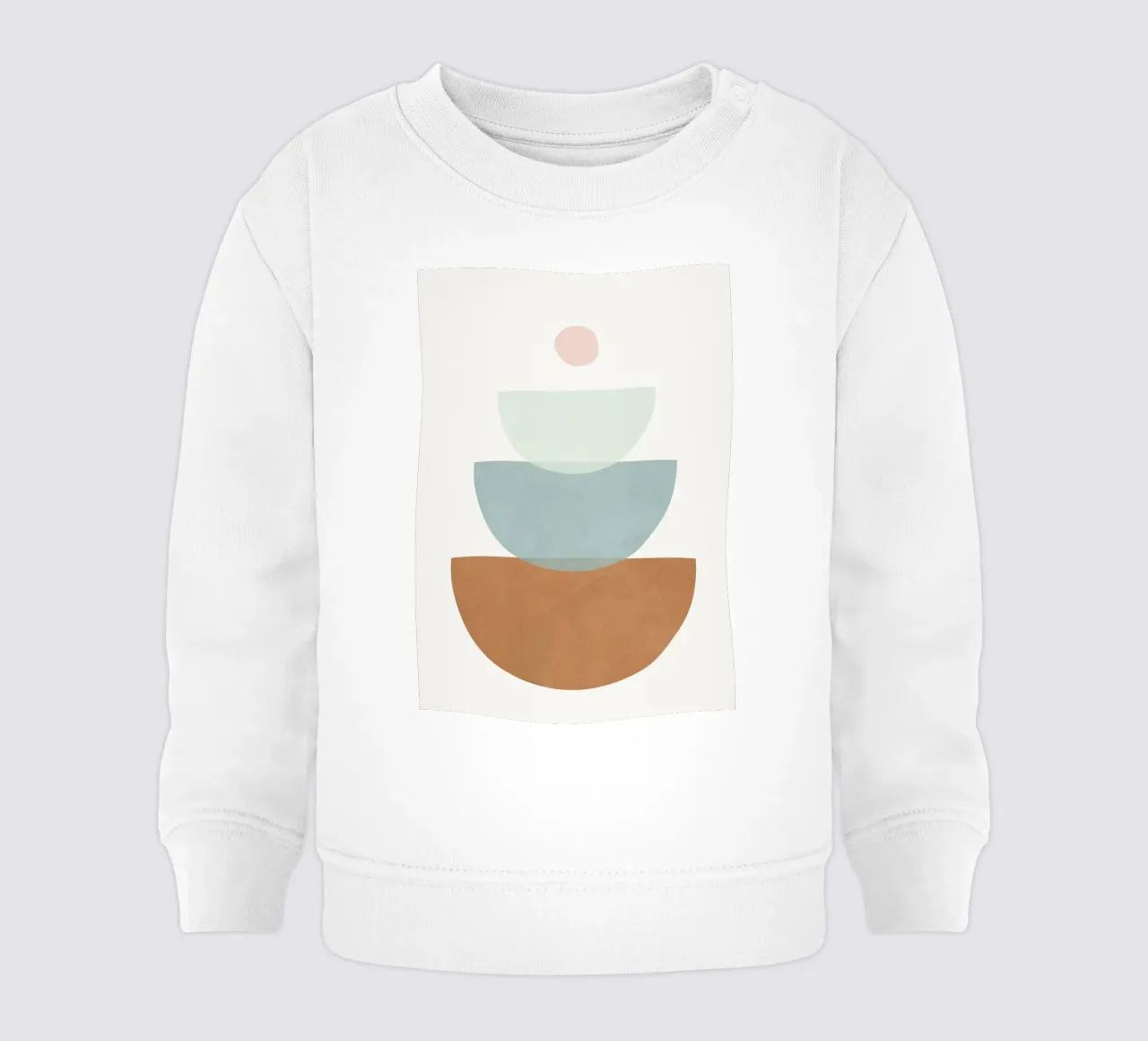 Soft Abstract Shapes 11 sudadera de bebé de Flow Line