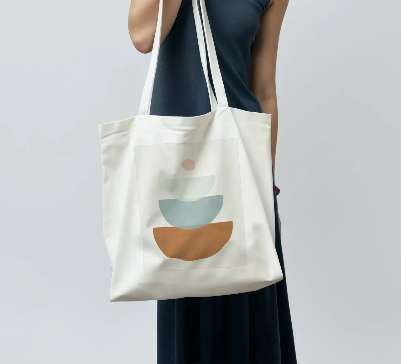 Soft Abstract Shapes 11 borsa in juta da Flow Line